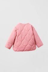 Pembe Kapitone Bomber Ceket